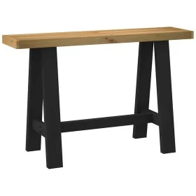 Mesa consola NOAIN patas en A madera maciza pino 120x30x75 cm by , console tables - Ref: Foro24-4100036, Price: 90,67 €, Disc...