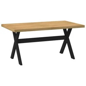 Mesa comedor NOAIN patas forma X madera maciza pino 160x90x75cm by , Kitchen and dining tables - Ref: Foro24-4100043, Price: ...