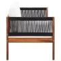 2-seater garden sofa in solid acacia wood by vidaXL, Outdoor sofas - Ref: Foro24-46341, Price: 208,42 €, Discount: %