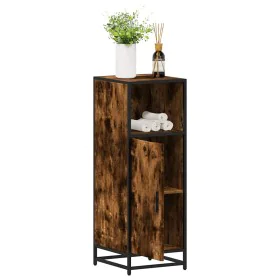 Armario baño madera contrachapada roble ahumado 35x37,5x100 cm de , Muebles de baño - Ref: Foro24-849241, Precio: 76,82 €, De...