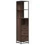 Armario de baño madera contrachapada roble marrón 35x37,5x166cm by , Bathroom furniture - Ref: Foro24-849248, Price: 107,93 €...