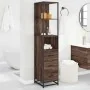 Armario de baño madera contrachapada roble marrón 35x37,5x166cm by , Bathroom furniture - Ref: Foro24-849248, Price: 107,93 €...