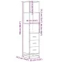 Armario de baño madera contrachapada roble marrón 35x37,5x166cm by , Bathroom furniture - Ref: Foro24-849248, Price: 107,93 €...