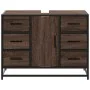 Armario lavabo baño madera ingeniería roble marrón 80x33x60 cm von , Badezimmermöbel - Ref: Foro24-849283, Preis: 117,76 €, R...