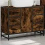 Armario lavabo baño madera ingeniería roble ahumado 80x33x60 cm by , Bathroom furniture - Ref: Foro24-849281, Price: 118,33 €...