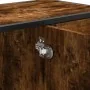 Armario lavabo baño madera ingeniería roble ahumado 80x33x60 cm by , Bathroom furniture - Ref: Foro24-849281, Price: 118,33 €...