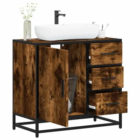Mueble de baño para lavabo roble ahumado 65x33x60 cm von , Badezimmermöbel - Ref: Foro24-849276, Preis: 92,23 €, Rabatt: %