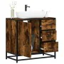 Mueble de baño para lavabo roble ahumado 65x33x60 cm von , Badezimmermöbel - Ref: Foro24-849276, Preis: 92,23 €, Rabatt: %
