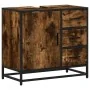 Mueble de baño para lavabo roble ahumado 65x33x60 cm von , Badezimmermöbel - Ref: Foro24-849276, Preis: 92,23 €, Rabatt: %