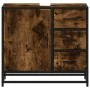 Mueble de baño para lavabo roble ahumado 65x33x60 cm von , Badezimmermöbel - Ref: Foro24-849276, Preis: 92,23 €, Rabatt: %