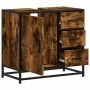 Mueble de baño para lavabo roble ahumado 65x33x60 cm von , Badezimmermöbel - Ref: Foro24-849276, Preis: 92,23 €, Rabatt: %