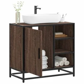 Mueble de lavabo madera de ingeniería roble marrón 65x33x60 cm von , Badezimmermöbel - Ref: Foro24-849288, Preis: 76,99 €, Ra...
