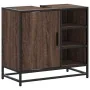 Mueble de lavabo madera de ingeniería roble marrón 65x33x60 cm de , Muebles de baño - Ref: Foro24-849288, Precio: 76,99 €, De...