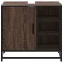 Mueble de lavabo madera de ingeniería roble marrón 65x33x60 cm de , Muebles de baño - Ref: Foro24-849288, Precio: 76,99 €, De...