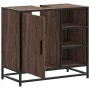 Mueble de lavabo madera de ingeniería roble marrón 65x33x60 cm de , Muebles de baño - Ref: Foro24-849288, Precio: 76,99 €, De...