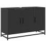 Armario de lavabo de baño madera ingeniería negro 90x33x60 cm by , Bathroom furniture - Ref: Foro24-849269, Price: 91,74 €, D...