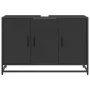 Armario de lavabo de baño madera ingeniería negro 90x33x60 cm by , Bathroom furniture - Ref: Foro24-849269, Price: 91,74 €, D...