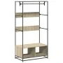 Armario de madera de ingeniería roble Sonoma 90x50x180 cm by , Dresser Organizers and Bar Hangers - Ref: Foro24-849295, Price...