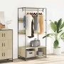 Armario de madera de ingeniería roble Sonoma 90x50x180 cm by , Dresser Organizers and Bar Hangers - Ref: Foro24-849295, Price...