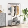 Armario de madera de ingeniería gris Sonoma 90x50x180 cm von , Kommoden-Organizer und Bar-Kleiderbügel - Ref: Foro24-849297, ...