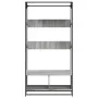 Armario de madera de ingeniería gris Sonoma 90x50x180 cm von , Kommoden-Organizer und Bar-Kleiderbügel - Ref: Foro24-849297, ...
