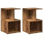 Mesitas noche 2uds madera contrachapada madera vieja 35x35x55cm de , Mesitas de noche - Ref: Foro24-856531, Precio: 58,81 €, ...