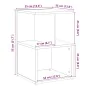 Mesitas noche 2uds madera contrachapada madera vieja 35x35x55cm de , Mesitas de noche - Ref: Foro24-856531, Precio: 58,81 €, ...