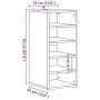 Muebles zapateros 2 uds madera roble artisan 32x35x70 cm von , Schuhregale und Schuhorganisatoren - Ref: Foro24-856713, Preis...