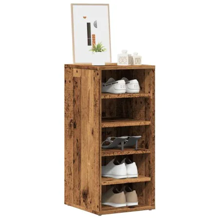 Muebles zapateros 2 uds madera ingeniería envejecida 32x35x70cm de , Zapateros y organizadores de calzado - Ref: Foro24-85671...