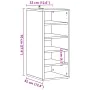 Muebles zapateros 2 uds madera ingeniería envejecida 32x35x70cm de , Zapateros y organizadores de calzado - Ref: Foro24-85671...