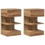 Mesitas noche 2 uds madera ingeniería roble artisian 40x35x65cm von , Nachttische - Ref: Foro24-856751, Preis: 96,96 €, Rabat...