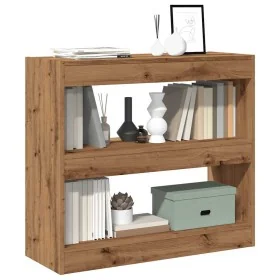 Estantería/divisor de espacios roble artisan 80x30x72 cm de , Librerías y estanterías - Ref: Foro24-856815, Precio: 58,65 €, ...