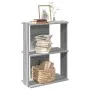 Librería 3 estantes madera ingeniería gris sonoma 60x30x80 cm de , Librerías y estanterías - Ref: Foro24-860261, Precio: 42,4...