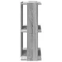 Librería 3 estantes madera ingeniería gris sonoma 60x30x80 cm de , Librerías y estanterías - Ref: Foro24-860261, Precio: 42,4...