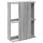 Librería 3 estantes madera ingeniería gris sonoma 60x30x80 cm de , Librerías y estanterías - Ref: Foro24-860261, Precio: 42,4...