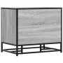 Banco zapatero madera de ingeniería gris sonoma 60x40x53,5 cm de , Bancos para recibidores y almacenamiento - Ref: Foro24-849...