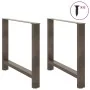 Patas para mesa de centro de acero natural 2 uds 100x(72-73) cm von , Tischbeine - Ref: Foro24-4013323, Preis: 108,13 €, Raba...
