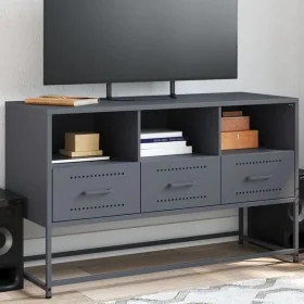 Mueble para TV de acero gris antracita 100,5x39x60,5 cm von , TV-Möbel - Ref: Foro24-846544, Preis: 81,08 €, Rabatt: %