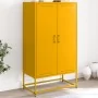 Aparador de acero amarillo mostaza 68,5x38,5x123,5 cm de , Aparadores - Ref: Foro24-846497, Precio: 107,61 €, Descuento: %