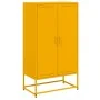 Aparador de acero amarillo mostaza 68,5x38,5x123,5 cm de , Aparadores - Ref: Foro24-846497, Precio: 107,61 €, Descuento: %