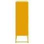 Aparador de acero amarillo mostaza 68,5x38,5x123,5 cm de , Aparadores - Ref: Foro24-846497, Precio: 107,61 €, Descuento: %