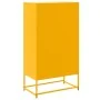 Aparador de acero amarillo mostaza 68,5x38,5x123,5 cm de , Aparadores - Ref: Foro24-846497, Precio: 107,61 €, Descuento: %