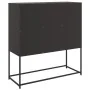 Aparador de acero laminado en frío negro 100,5x39x107 cm de , Aparadores - Ref: Foro24-846590, Precio: 125,99 €, Descuento: %