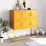 Aparador de acero laminado en frío amarillo 100,5x39x107 cm de , Aparadores - Ref: Foro24-846599, Precio: 108,78 €, Descuento: %