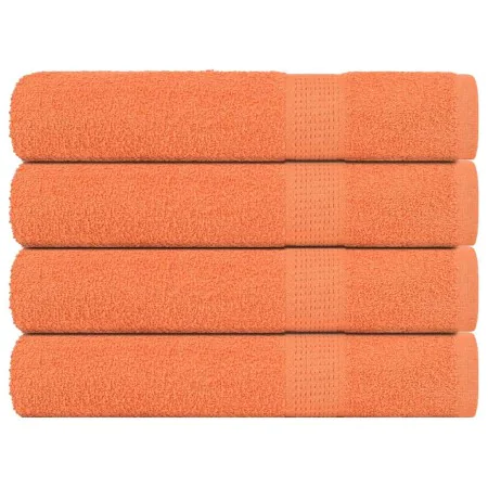 Toallas de sauna 4 uds 100% algodón naranja 80x200 cm 360 gsm by , Towels - Ref: Foro24-136912, Price: 47,88 €, Discount: %