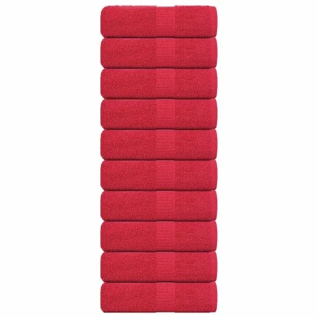 Toallas invitados 10 uds 100% algodón rojo 30x50 cm 360 gsm von , Handtücher - Ref: Foro24-136925, Preis: 26,40 €, Rabatt: %