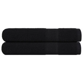Toallas de sauna 2 uds 100% algodón negro 80x200 cm 360 gsm by , Towels - Ref: Foro24-136959, Price: 35,10 €, Discount: %