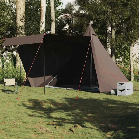 Tienda de campaña familiar tipi 6 personas impermeable marrón von , Zelte - Ref: Foro24-4009450, Preis: 210,03 €, Rabatt: %