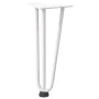 Patas de mesa tipo horquilla 4 uds acero macizo blanco 30 cm by , Table legs - Ref: Foro24-4012437, Price: 46,63 €, Discount: %