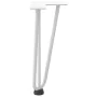 Patas de mesa tipo horquilla 4 uds acero macizo blanco 30 cm by , Table legs - Ref: Foro24-4012437, Price: 46,63 €, Discount: %